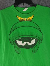 Looney Tunes Character Marvin The Martian Face T-Shirt XL Green - $34.54