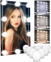 Make Up Mirror Lights 10 LED Kit Bulbs Vanity Light Dimmable Lamp Hollywood PC - £9.48 GBP