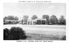 Gateway Motel Texaco Gas Station Highway 14 16 Rapid City South Dakota postcard - £5.93 GBP