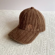 Autumn And Winter Warm Hats Women&#39;s Simple Striped Plush Baseball Caps Diamond-E - £12.99 GBP