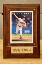 1993 Upper Deck Minnesota Twins Baseball Card #313 Kevin Tapani Wood Plaque - $9.89