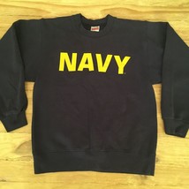 Vintage US Navy USN Sweatshirt SOFFE 50/50 Mens Small - £31.17 GBP