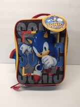 Sonic The Hedgehog Sega BPA-Free Insulated Lunch Tote Box w/ Bottle Pocket Nwt - £9.42 GBP
