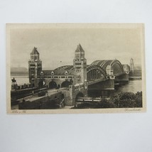 Postcard Cologne Germany Hohenzollern Cathedral Bridge Antique UNPOSTED - £7.83 GBP