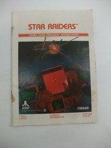 Star Raiders Atari Vintage Video Game Booklet Manual ONLY - £6.39 GBP