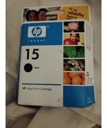 Genuine HP 15 Black Ink Cartridge Sealed Warranty Exp 9/2007 C6615DN - $16.23 CAD