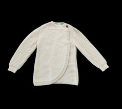 Vintage Women Pallas Ivory 100% Wool Hand Loomed Irish Made Cardigan M/L - £58.33 GBP