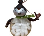 Dept 56 Christmas Ornament Hot Cocoa Penguin Filled  - $13.04