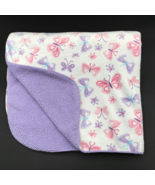 Small Wonders Butterfly Baby Blanket Pink Purple Sherpa - £31.87 GBP