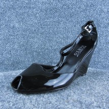 Franco Sarto Thelma Women Mary Jane Heel Shoes Black Patent Leather Size 6.5 Med - £19.75 GBP