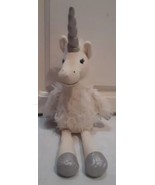 Jellycat London Pearl Divine Unicorn 14&quot; White Silver Stuffed Plush Animal - $14.84