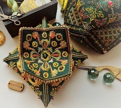 Summer Ornament Cross Stitch Biscornu pattern pdf - Pincushion Cross Sti... - $8.69
