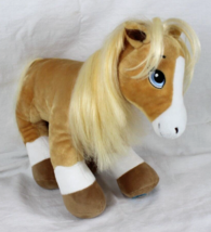 Palomino Plush Build-A-Bear Blonde Mane Pony Horse Heart Riding SPIRIT 15&quot; Tall - £14.58 GBP