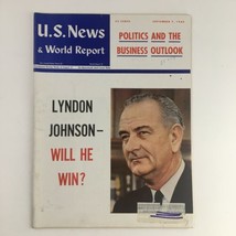 VTG U.S. News &amp; World Report September 7 1964 Lyndon B. Johnson, Will He Win? - £11.10 GBP