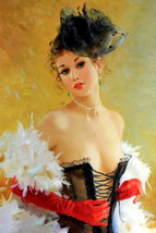 Nude dancer oil painting Art printed canvas Giclee - £7.41 GBP+
