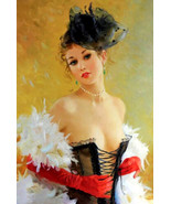 Nude dancer oil painting Art printed canvas Giclee - £7.60 GBP+