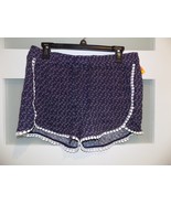 West Loop Navy Blue Print Shorts Size L/XL Women&#39;s NEW - $23.71 CAD
