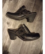 BOC Born Collection Women&#39;s Size 8 Black Leather Mules - £20.96 GBP