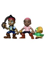 Lot of 3  Jake and The Neverland Pirates Figures Disney Jake Parrot Izzy 3&quot; - £7.90 GBP