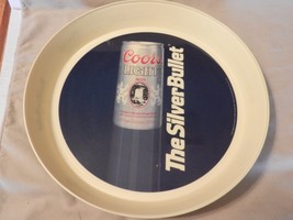 Coors Light The Silver Bullet Hard Plastic Drink Serving Tray from 1987 (M) - £27.87 GBP