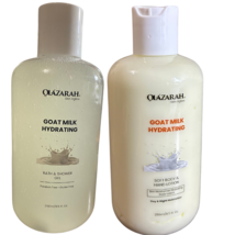 Olazarah Skin Aglow Goat Milk Hydration Lotion &amp; Shower Gel Bundle - 8 Fl. oz Ea - £23.46 GBP