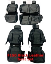 Full Set New Takeoff 2021-2024 Ford F150 XLT OEM Black Leather Seat Covers  - $345.51