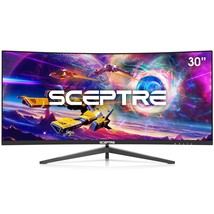 Sceptre 30-inch Curved Gaming Monitor 21:9 2560x1080 Ultra Wide/ Slim HDMI Displ - £270.95 GBP