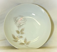 Edenrose Noritake Fruit Dessert Berry Bowl Two Gray Pink White Roses - $12.86