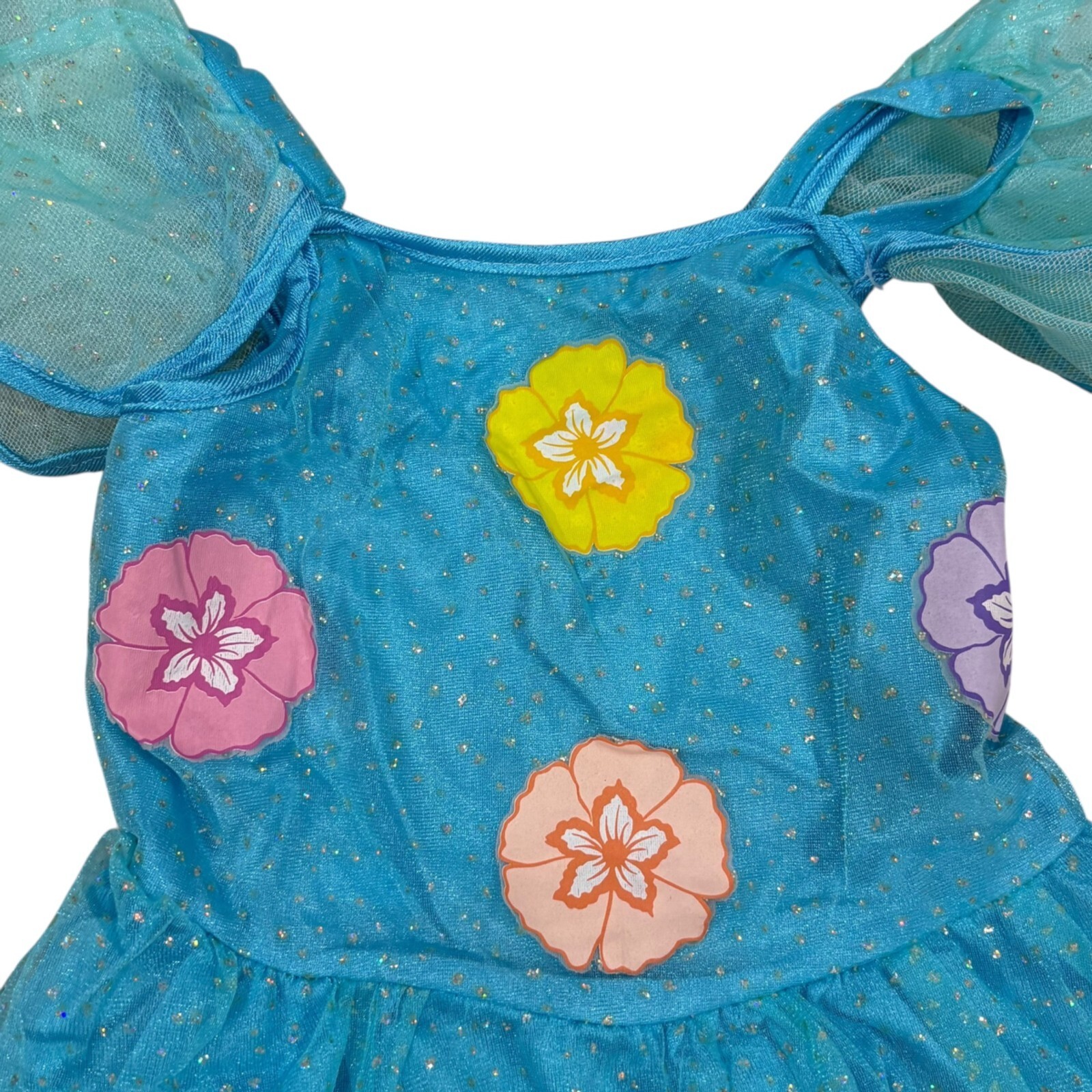 Barbie Fairy Princess Dress Vintage Girls Medium Costume Tulle Floral Songbird Item image 2
