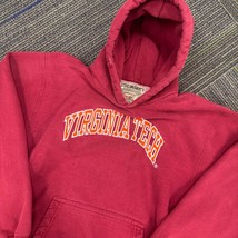Vintage Steve and Barrys Virginia Tech Maroon Hoodie Sweatshirt Size S S... - $34.99