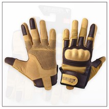 Leather Touch Screen Motorcycle Riding Full Finger Gloves Motorbike Moto Driving - £73.36 GBP