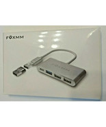 USB-C Hub to USB-A &amp; Power Delivery Adapter Silver Foxmm - $21.66 CAD