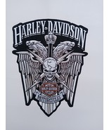 Harley Davidson Wings Skull Large - Harley Motorcycle 12&quot; Jacket Back Patch - £27.89 GBP