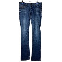 Guess Jeans Starlet Straight Leg Size 25 Rhinestone Pockets - £15.52 GBP