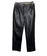 Hunter &amp; Brown Women&#39;s Faux Leather Tapered Skinny Pants Black Size Larg... - $1,621.88 MXN