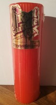 Vintage ROOT Pillar Candle Strawberries &#39;n&#39; Cream Red Sceneted Sealed 6&quot; - £23.73 GBP