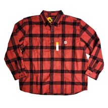 Carhartt Long Sleeve Heavyweight Flannel Shirt Size 2XL Buffalo Plaid TW... - £39.07 GBP