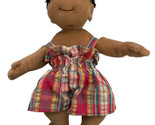 Ty Beanie Kids Dark Skin Plaid Dress Cutie No Paper Tag - £6.33 GBP