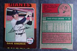 1975 Topps Mini #156 Dave Kingman Giants Miscut Error Oddball Baseball Card - $7.99