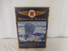 Wings of Texaco 1927 Ford Tri-Motored Mono Airplane Model 1999 Metal Mint Bank - £17.42 GBP