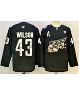 Tom Wilson #43 Hockey Jersey Black Capitals 50th Anniversary Cherry Blossom - $89.00