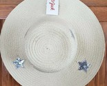 Cat &amp; Jack™ ~ Girls&#39; Star Decorated Brim &amp; Floppy Hat ~ Natural Colored ... - $22.44