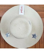 Cat &amp; Jack™ ~ Girls&#39; Star Decorated Brim &amp; Floppy Hat ~ Natural Colored ... - £17.73 GBP