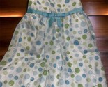 Bonnie Jean Size 4T Girls Polka Dot Party Dress Green White Blue Bow  Sl... - $21.68