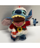 Disney Stitch Santa 6&quot; Mini Plush Figure - $272.41 MXN
