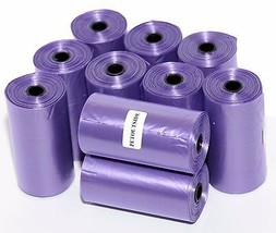 4000 DOG PET WASTE POOP BAGS 200 PURPLE REFILL ROLLS WITH CORE by Petout... - £51.28 GBP