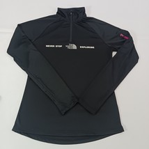 The North Face A7ZHZ Women's Black 1/4-Zip Pullover Long Sleeve T-Shirt Size M image 13
