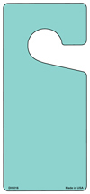 Primary image for Mint Solid Blank Novelty Metal Door Hanger