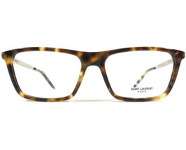 Saint Laurent SL344 009 Eyeglasses Frames Tortoise Silver Square 56-17-145 - £146.14 GBP