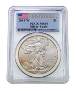2014-W S $1 Argento American Eagle Selezionato By PCGS Come MS69 Primo S... - €72,67 EUR 2014-W S $1 Argento American Eagle Selezionato By PCGS Come MS69 Primo S... - €72,67 EUR